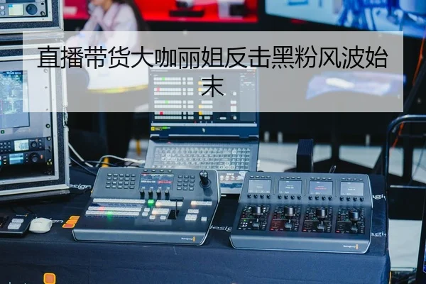 直播带货大咖丽姐反击黑粉风波始末